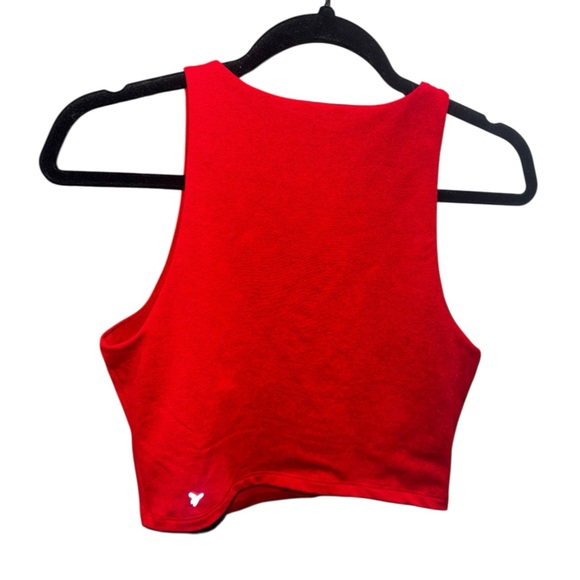 Old Navy Vibrant Scarlet cloud comfy Crop Top - Picture 2 of 3